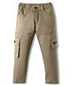 Rikidoos Cotton Woven Solid Cargo Pants - Fawn