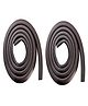 THE LITTLE LOOKERS Baby Proofing 2 metre L-Shaped Edge Guards Roll | Child Safety Edge Protectors | Safety accessories with Adhesive tape for babies/kids/Children (Black, Pack of 2)