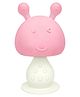 The little lookers Silicone Mushroom Shape Baby Teether - Pink