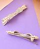 Silvermerc Designs Elegant Gold Pearl Hair Clips for Girls & Women (Pair of 2)