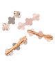 Silvermerc Designs Stylish Set of 4 Bobby Pins for Women  Hair Accessories