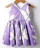 Rassha Sleeveless Floral Printed & Lace Detailed Dress - Purple