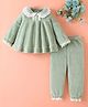 Mark & Mia Full Sleeves Collar Neck Winter Wear Night Suit - Light Green