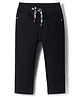 Babyhug Cotton Denim Full Length Washed Jeans With Stretch -  Black