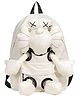 Happy Hues 3D Backpack for Kids, 12 Litre Lightweight & Waterproof School Bag with Multiple Compartments, Perfect for Kids White - Height 15.7 Inches
