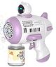 Happy Hues Automatic Bubble Machine for Kids, Bubble Gun with Light, Soap Blower for Kids, Indoor & Outdoor Toys Occasions Space -Purple.