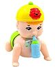 Happy Hues  Electric Crawling Doll Motor Functional Training Toy- Early Musical Interactive Toy for Babies- Random Colour