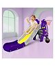 Kidsmate Big Slide for Kids with Basketball Hoop | Large Indoor Outdoor Playset for Kids 2 Years+ | Safe & Sturdy Climber Slide Toy | Fun Activity Set for Boys & Girls - Purple