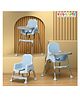 Kidsmate 3-in-1 Baby High Chair | Adjustable Feeding & Activity Chair with Removable Tray | Footrest & Safety Belt Baby Chair for 6-36 Months | Lightweight, Easy to Clean | Up to 20kg - Light Blue