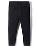 Babyhug Cotton Denim Full Length Jegging With Stretch - Black
