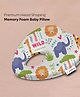 ADMIRAE Premium Head Shaping Memory Foam Baby Pillow-Heart shape, Animal Print