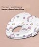 ADMIRAE Premium Head Shaping Memory Foam Baby Pillow-Heart shape, Unicorn Print