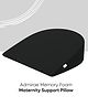 ADMIRAE Half Moon Pregnancy Pillow, Black