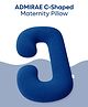 ADMIRAE Pregnancy Pillow | C-Shape, Maternity Pillows for Pregnancy Sleeping, Pregnancy Pillow for Women, Maternity Pillow with Ergonomic Design, Washable Velvet Cover-Navy Blue