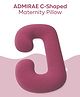 ADMIRAE Pregnancy Pillow | C-Shape, Maternity Pillows for Pregnancy Sleeping, Pregnancy Pillow for Women, Maternity Pillow with Ergonomic Design, Washable Velvet Cover-Pink