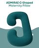 ADMIRAE Pregnancy Pillow | C-Shape, Maternity Pillows for Pregnancy Sleeping, Pregnancy Pillow for Women, Maternity Pillow with Ergonomic Design, Washable Velvet Cover-Peacock Green