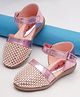 boyz n galz Metallic Beads Embellished Sandals - Pink