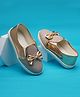 boyz n galz Bow Applique Detailed Shoes - Rose Gold