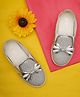boyz n galz Bow Applique Detailed Shoes - Silver