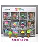 Asera Cute 3D Ice Cream Softy Rubber Pencil Eraser for Kids Stationery for Kids School Boys Girls, Birthday Return Gifts (48 Pcs)