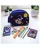 Asera Space Astronaut Bag & Stationery Gift Combo for Kids  Includes Sling Bag, Water Coloring Book, Diary, Pen, Endless Pencil, Eraser, Keychain, Slap Band & Soap | Kids Birthday Return Gift