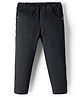Babyhug Cotton Denim Washed Jeggings With Stretch - Black