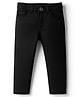 Babyhug Denim Full Length Washed Jeans With Stretch - Black
