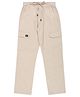 CAVIO Cotton Woven Solid Cargo Pants - Cream