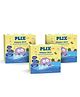 PLIX Kids Happy Skin Moisturizing Bathing Bar Pack of 3 | Soap-Free Cleanser with Oatmeal & Jojoba | Pediatrician Tested |