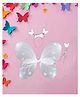 Funcart White Butterfly Wing Fairy Set (Wings, Head Band, Wand)