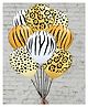 Funcart Animal jungle theme latex Balloons Multicolor - Pack of 8