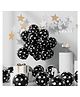 Funcart Black Polka Dot Balloons - Pack of 50
