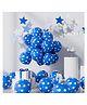 Funcart Dark Blue Polka Dot Balloons - Pack of 50