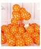 Funcart Orange Polka Dot Multicolor Balloons - Pack of 50
