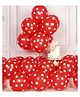 Funcart Red Polka Dots Balloons - Pack of 25