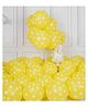 Funcart Yellow Polka Dot Balloons - Pack of 25
