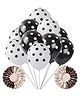 Funcart Black & White Polka Dot Balloons - Pack of 50