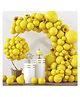 Funcart Yellow Metallic Latex Balloons - Pack of 50