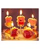 Funcart Peppa Pig Crown shape Multicolor Cake topper Candle - Pack of 5