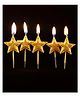 Funcart Golden Star Candle - Pack of 5