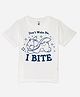 Wear Your Mind Cotton Knit Disney Lilo & Stitch Featuring Half Sleeves Character Printed Tee - White