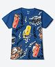 Wear Your Mind Disney Cars Featuring Half Sleeves Pixar Cars Printed Tee - Royal Blue