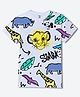 Wear Your Mind Cotton Blend Knit Disney The Lion King Featuring Half Sleeves Simba Printed Tee - White