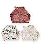 The Boo Boo Club Breathable Soft Organic Cotton Muslin Nappies Pack Of 3 - Multicolored