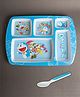 Superware Melamine Kids Partition Plate with Spoon - Doraemon Gadget