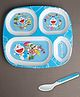 Superware Melamine Kids Partition Plate with spoon - Doraemon Gadget