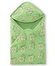 Kookie Kids Interlock Knit Animal Printed Towel With Hood L 82 X B 81 cm - Green
