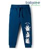 Babyoye 100% Cotton Knit Full Length Lounge Pant With Penguin Print - Teal Blue