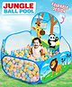 Fiddlerz Jungle Panda Ball Pool Play Tent Large Foldable Pop-Up Indoor Outdoor Ball Pit with Colorful Design Safe and Durable Fun Activity Playhouse (Balls Not Included)