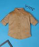 Rikidoos Full Sleeves Solid Shirt - Khaki
